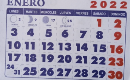 Calendario enero 2022