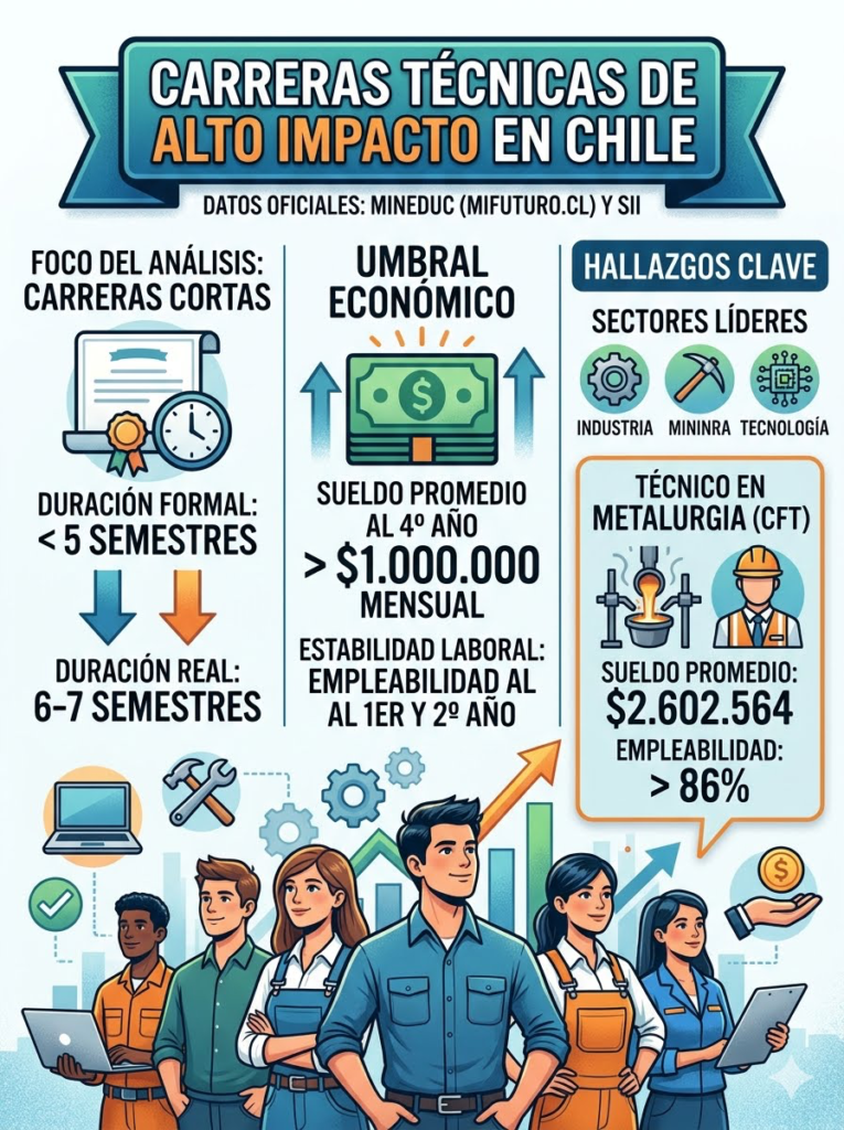 Las carreras cortas mejor pagadas